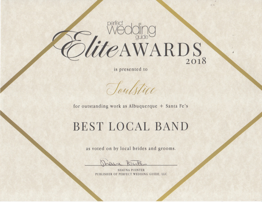 Soulstice - Best Local Band Award 2018