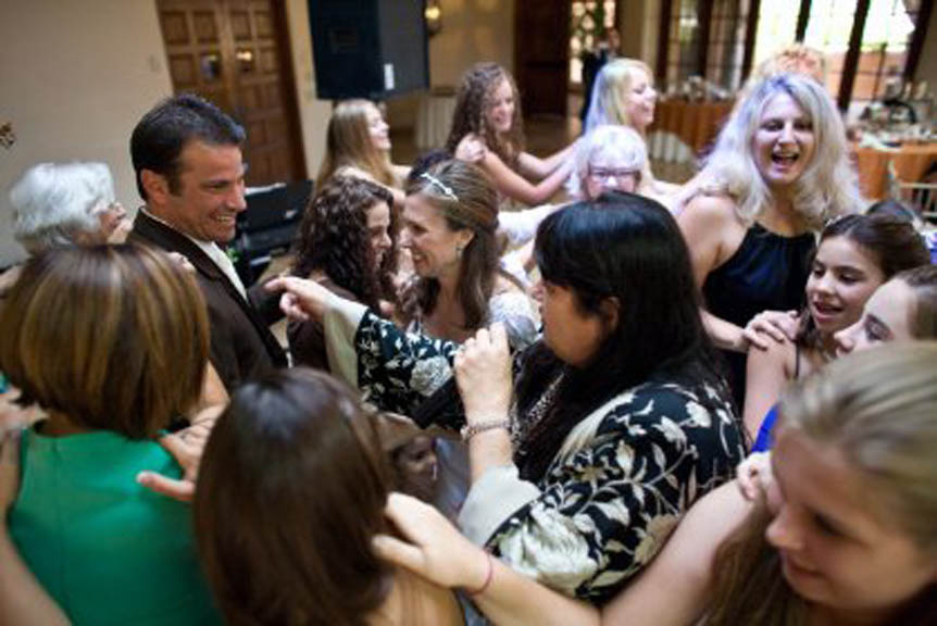 Vicky Singing among the Dancers